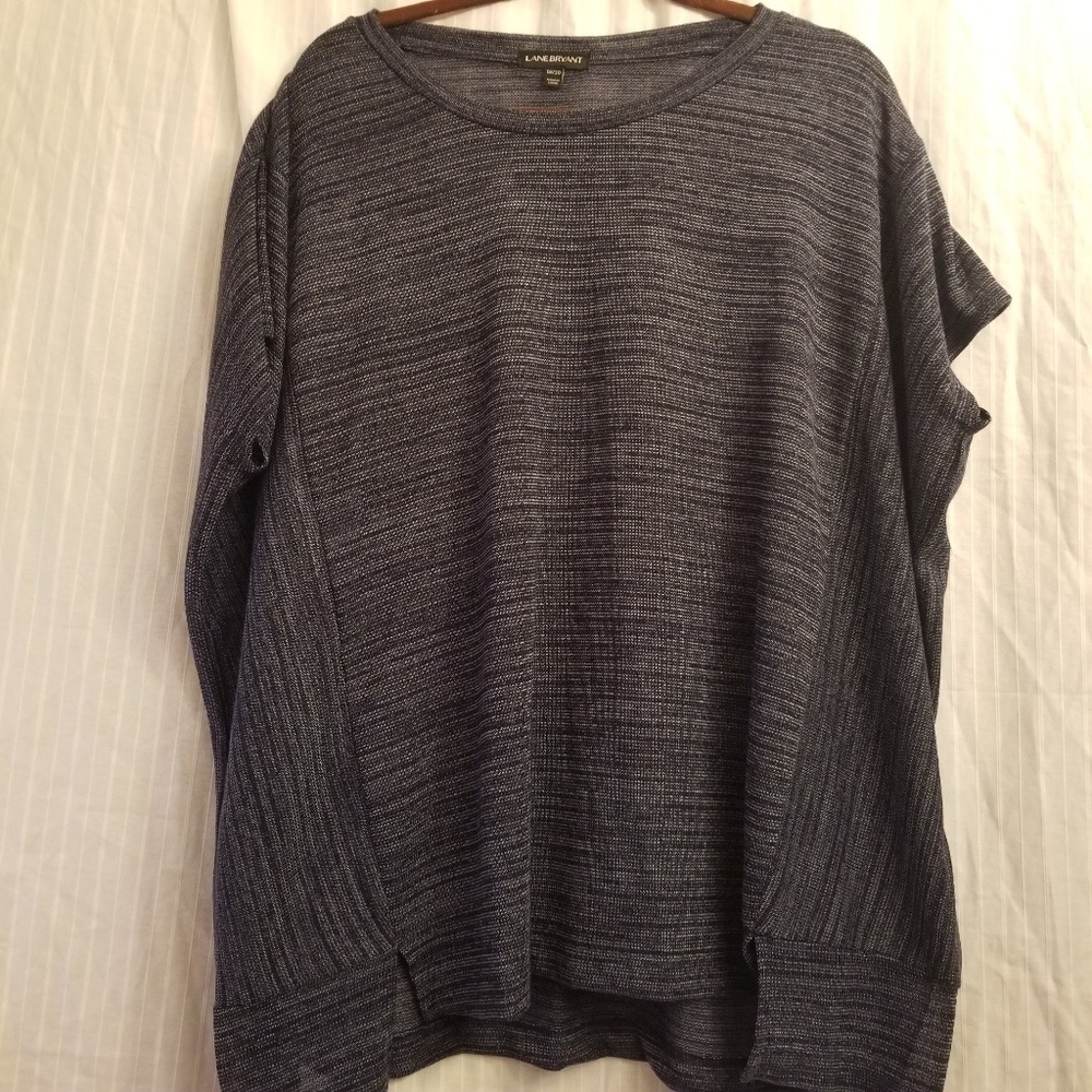 Lane bryant 18/20 top sweater open knit bat wing